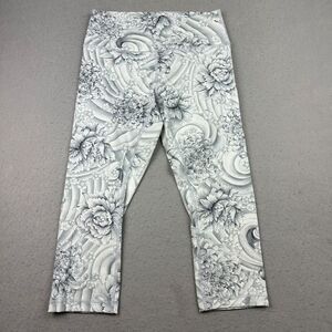 Lululemon Wunder Under Crop Hi-Rise 21" Twine White‎ Multi Leggings Size 10 Yoga